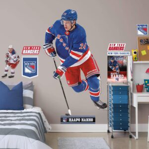 Kaapo Kakko for New York Rangers - Officially Licensed NHL Removable Wall Decal Life-Size Athlete + 8 Decals (48"W x 78"H) by Fa