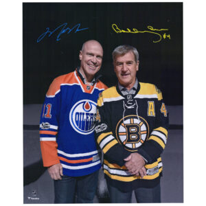 Mark Messier & Bobby Orr Edmonton Oilers & New York Rangers Autographed 16'' x 20'' Photograph
