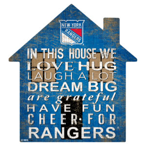 New York Rangers 12'' Team House Sign